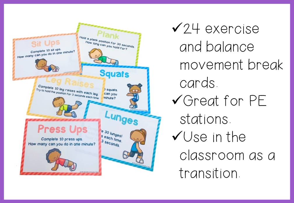 Brain Breaks! Exercise Movement Breaks