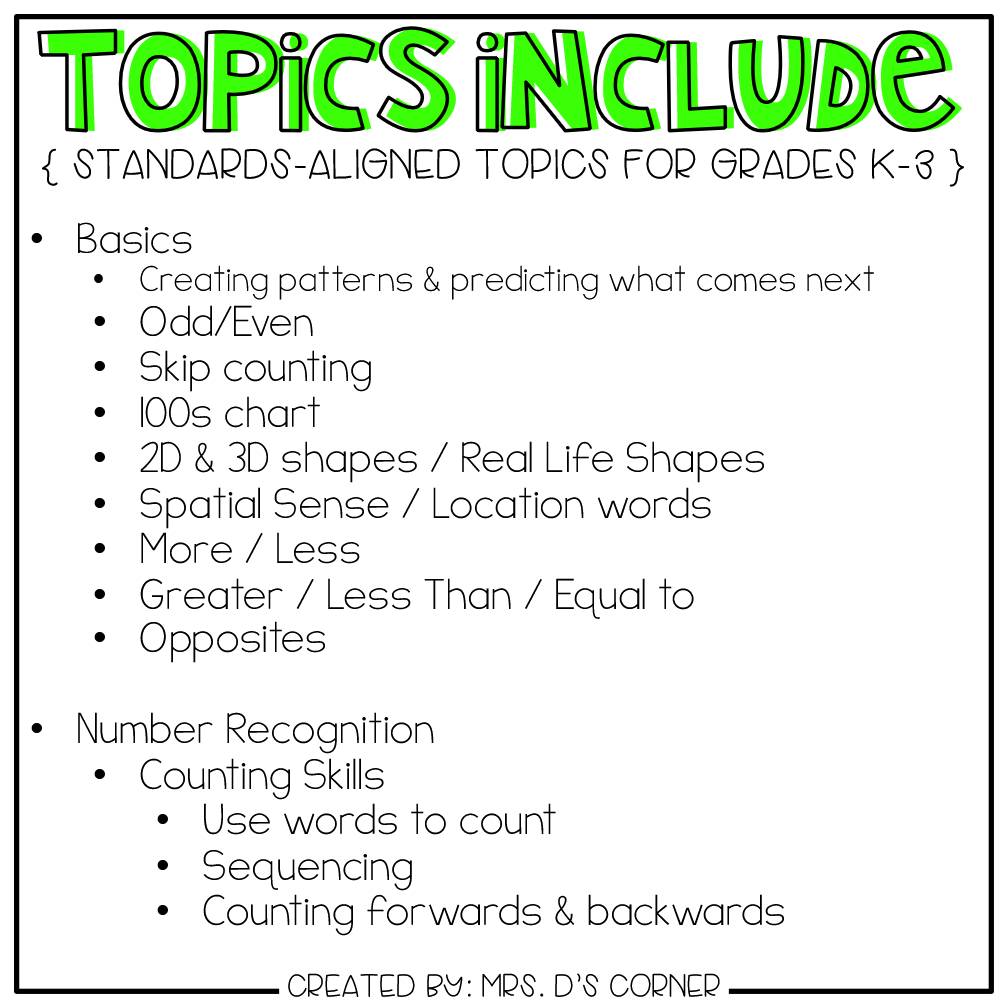 Basic Math Skills Adapted Work Binder® ( for Special Needs )