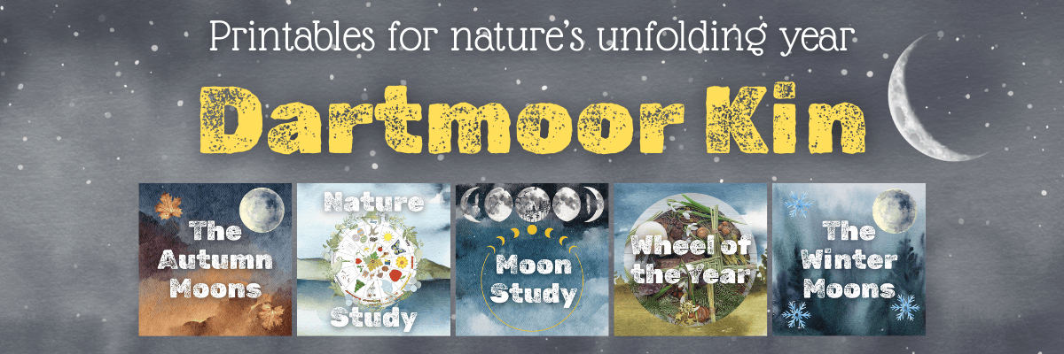 Dartmoor Kin Shop. Printables for nature's unfolding year. Seasonal learning packs.