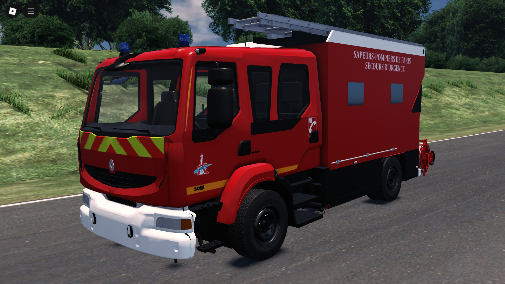 Renault PSE Sapeur Pompier – Roblox Firetruck