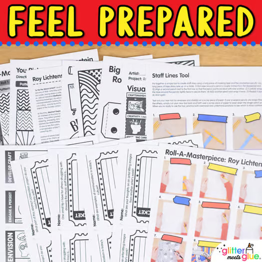 Middle School Art Lesson: Roy Lichtenstein Pop Art Project, Artist Study, Rubric