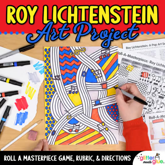 Middle School Art Lesson: Roy Lichtenstein Pop Art Project, Artist Study, Rubric