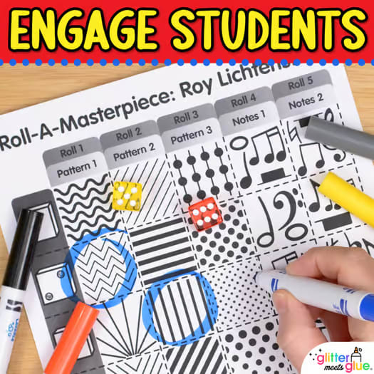 Middle School Art Lesson: Roy Lichtenstein Pop Art Project, Artist Study, Rubric