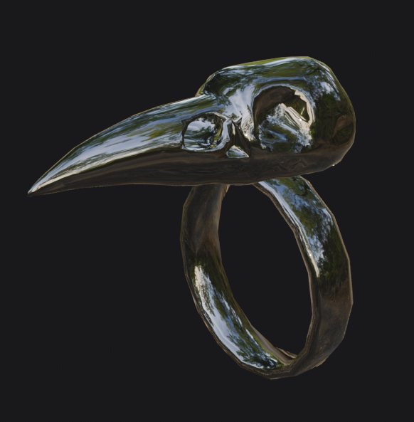 Avian Skull Ring