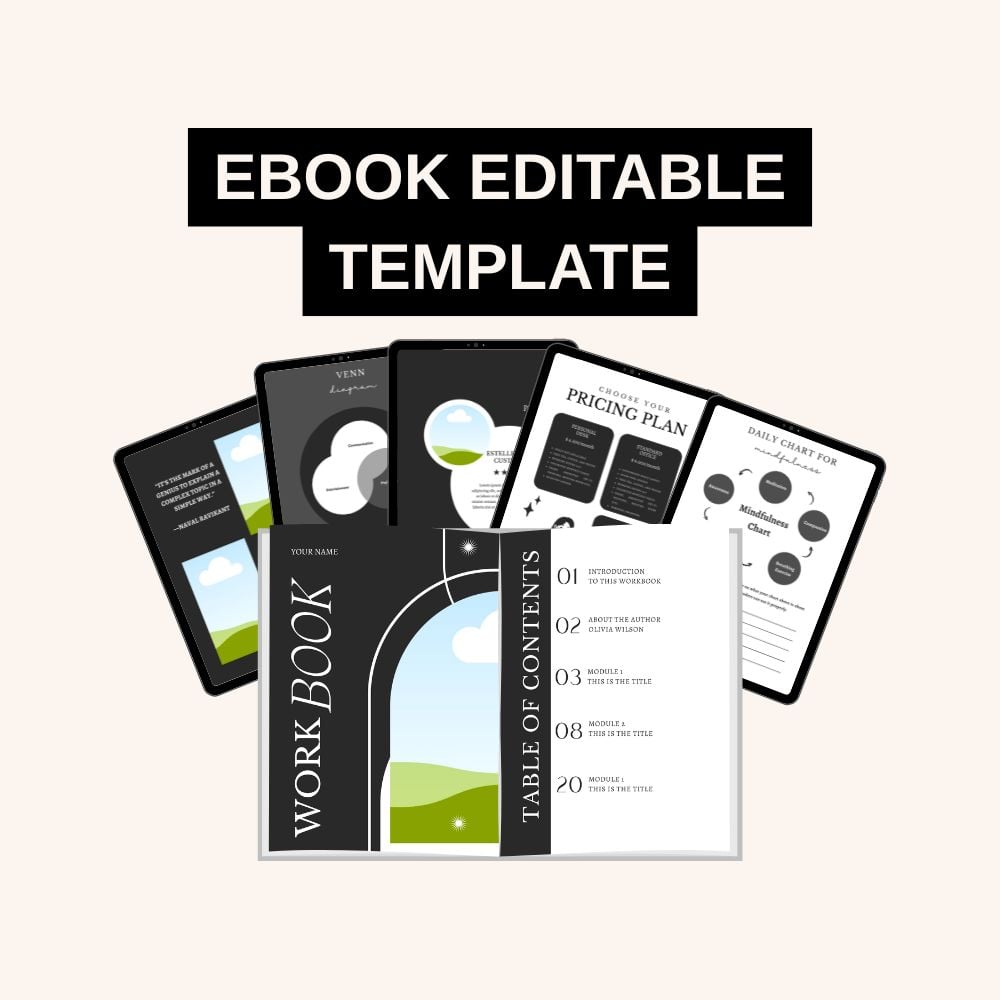 Editable Books EDITABLE EBOOK TEMPLATE