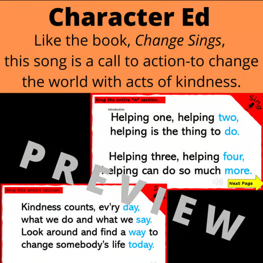 Song ”Change the World, With Kindness” Based on Amanda Gorman's "Change Sings"