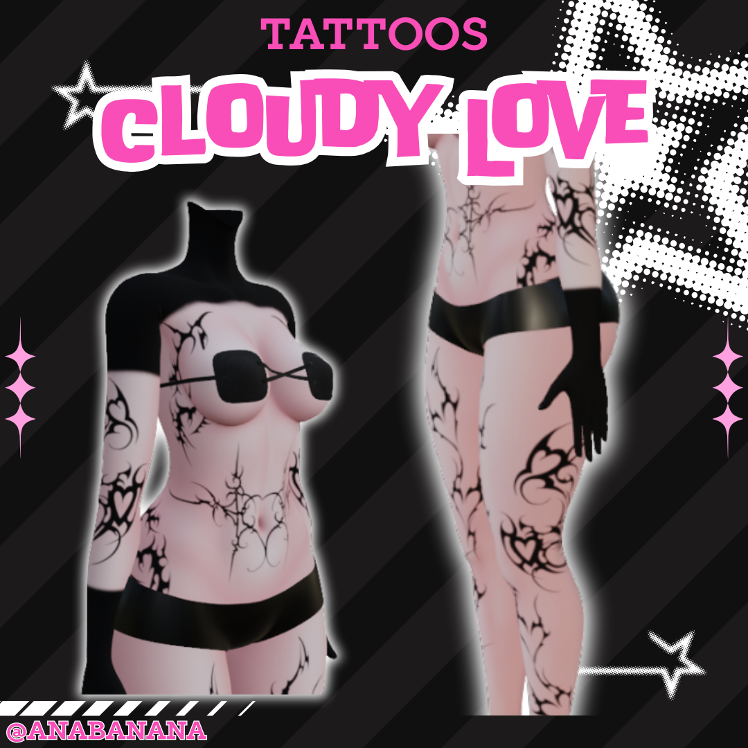 ❤️ Cloudy Love Tatts | Vrbase Egirl