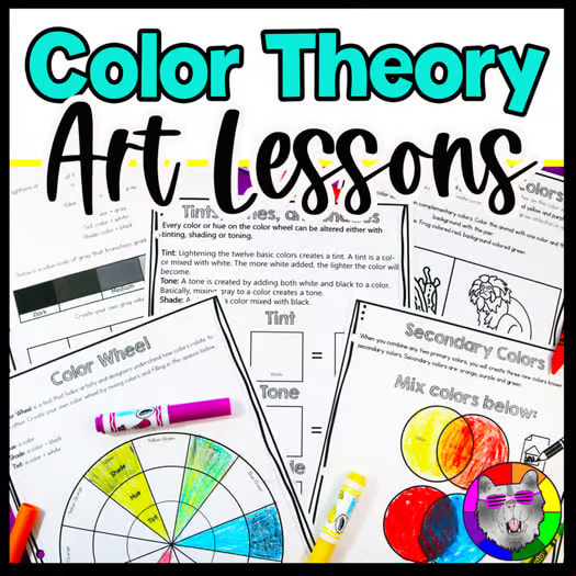 Color Wheel Color Theory Art Lessons Art Activities Worksheets Elements of Art