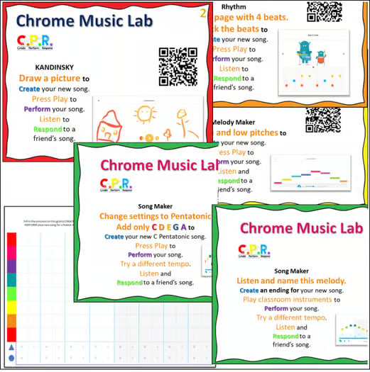 Chrome Music Lab Task Cards -Distance Learning