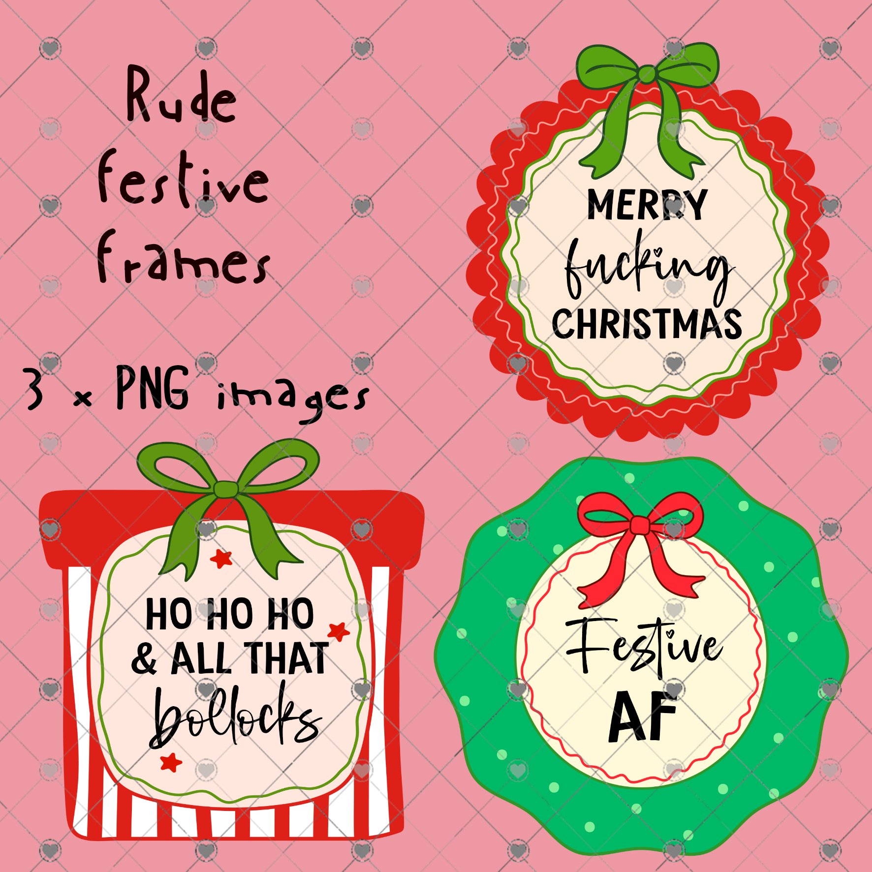 Rude Festive Frames - Payhip