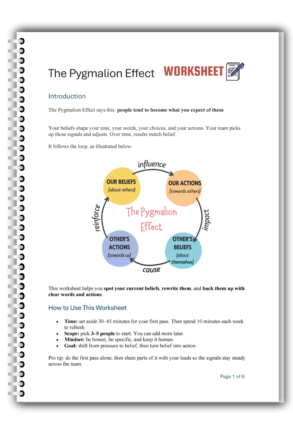 Worksheet: The Pygmalion Effect