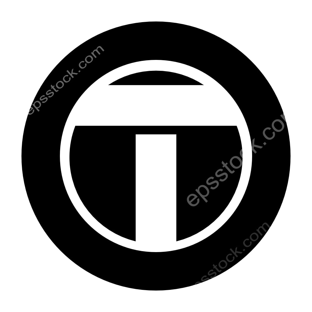 T geometric logo