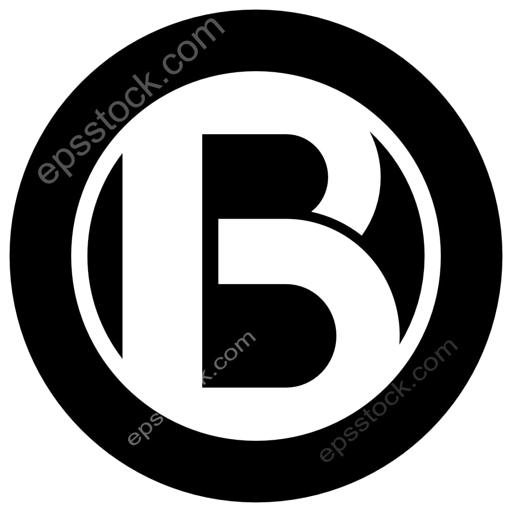 B geometric logo