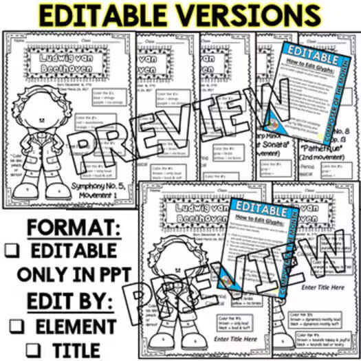 Beethoven Listening Glyphs (Composer of the Month)