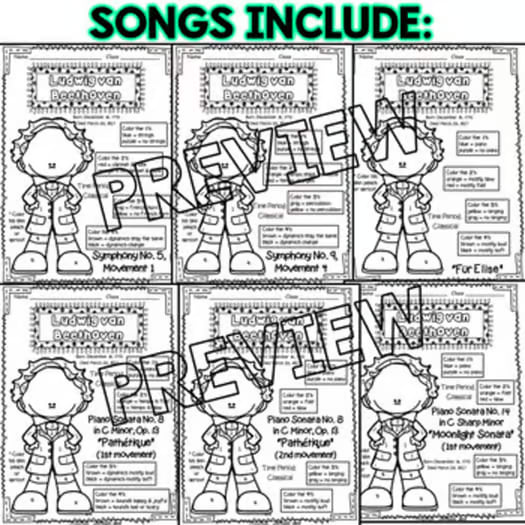 Beethoven Listening Glyphs (Composer of the Month)