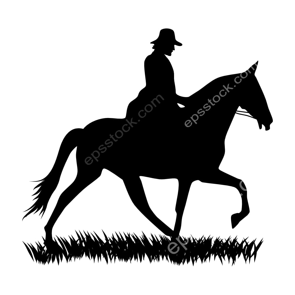 man in a hat on a horse