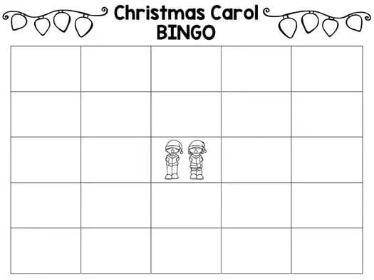 Christmas Carol BINGO (Secular)