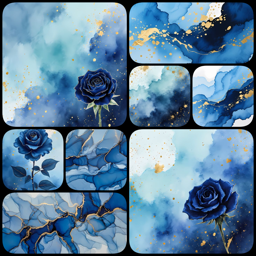 Explore 100 high-resolution blue, gold, and silver abstract artworks featuring alcohol ink, watercolor, and painterly styles. Stunning luxury images perfect for modern design projects. blue abstract art, modern abstract PNG, alcohol ink art, watercolor ab