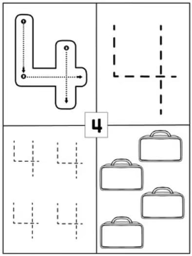 Preschool / Pre-K Morning Work Worksheets: Trace Alphabet Letters and Numbers