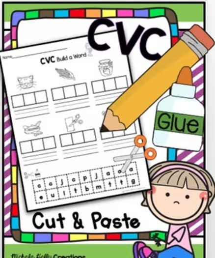 CVC Activities BUNDLE - Literacy Centers - Worksheets