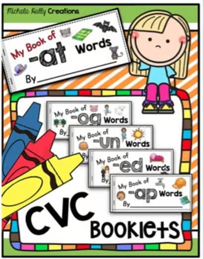 CVC Activities BUNDLE - Literacy Centers - Worksheets