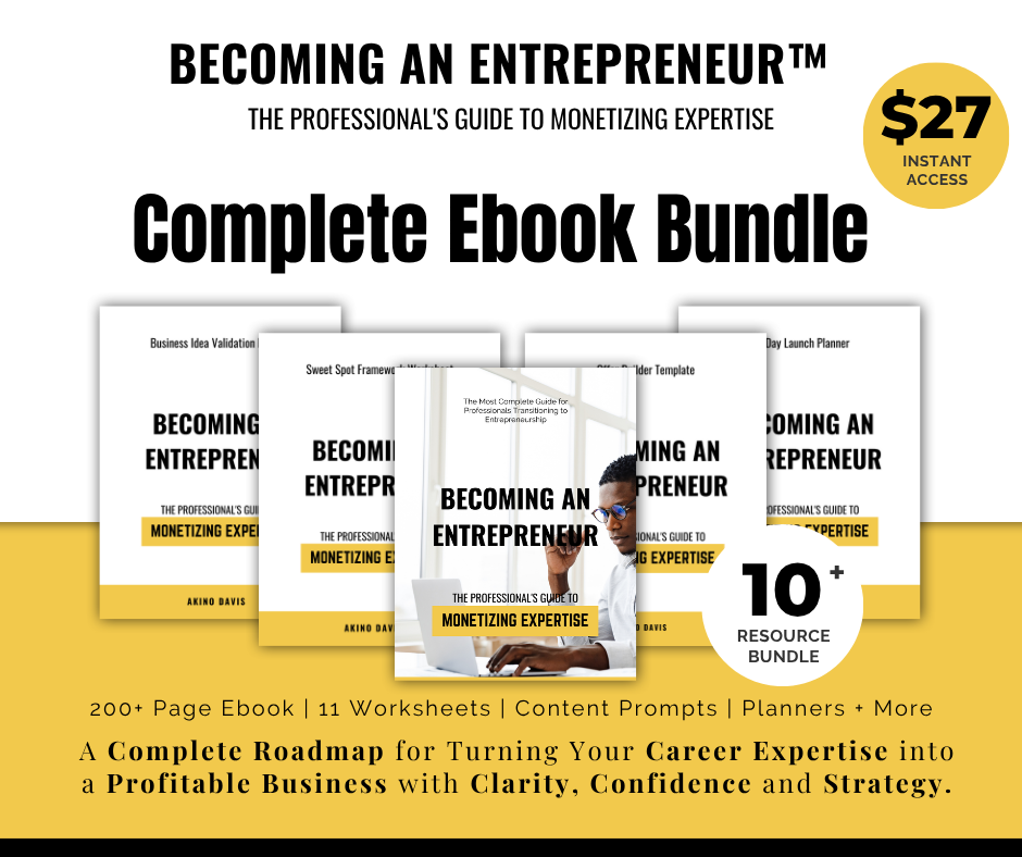 Becoming An Entrepreneur The Professional's Guide Bundle