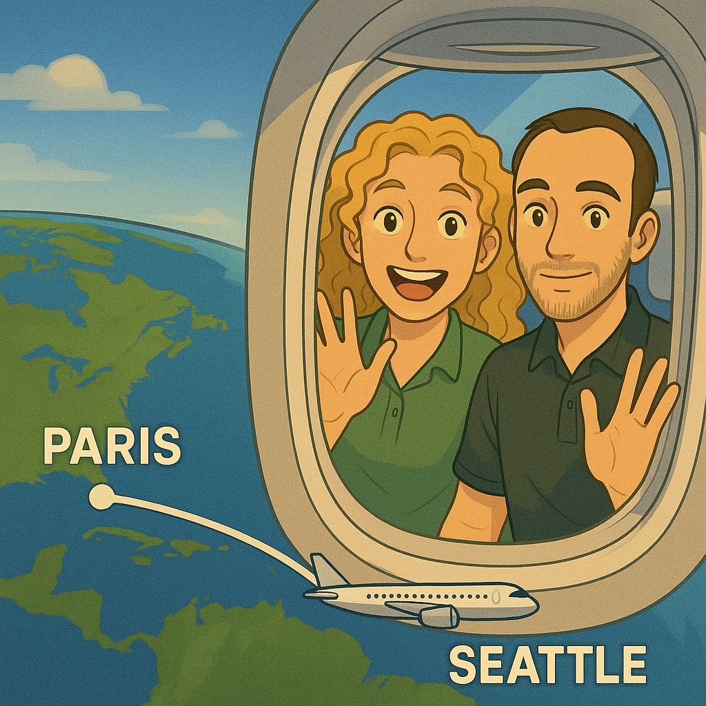 Arthur, Zoé, Globe Seekers, theglobeseekers, BD, histoire d’amour, couple, voyage, école, ingénieurs, fête, bière, amis, messages, distance, Mont Rainier, Seattle, États-Unis, road trip, architecture, bâtiment, travail, alternance, projet, création, contenu, aventure, rêves, idées, liberté, humour, authenticité, complicité, voyage en couple, récit, amour vrai, vie à deux, dessin, illustration, univers Globe Seekers, storytelling, jeune couple, découverte, voyage Asie, backpack, bonheur, inspiration, projet de vie