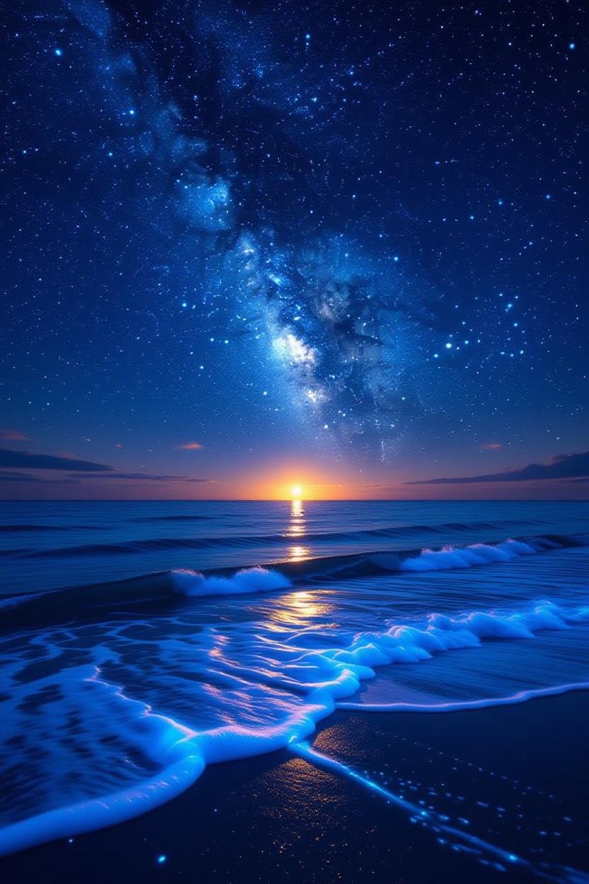 The night sky wallpaper