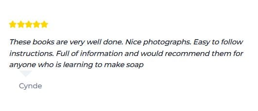 5 star review for facial soaps ebook