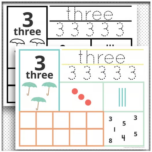 Number Sense Activity Worksheets