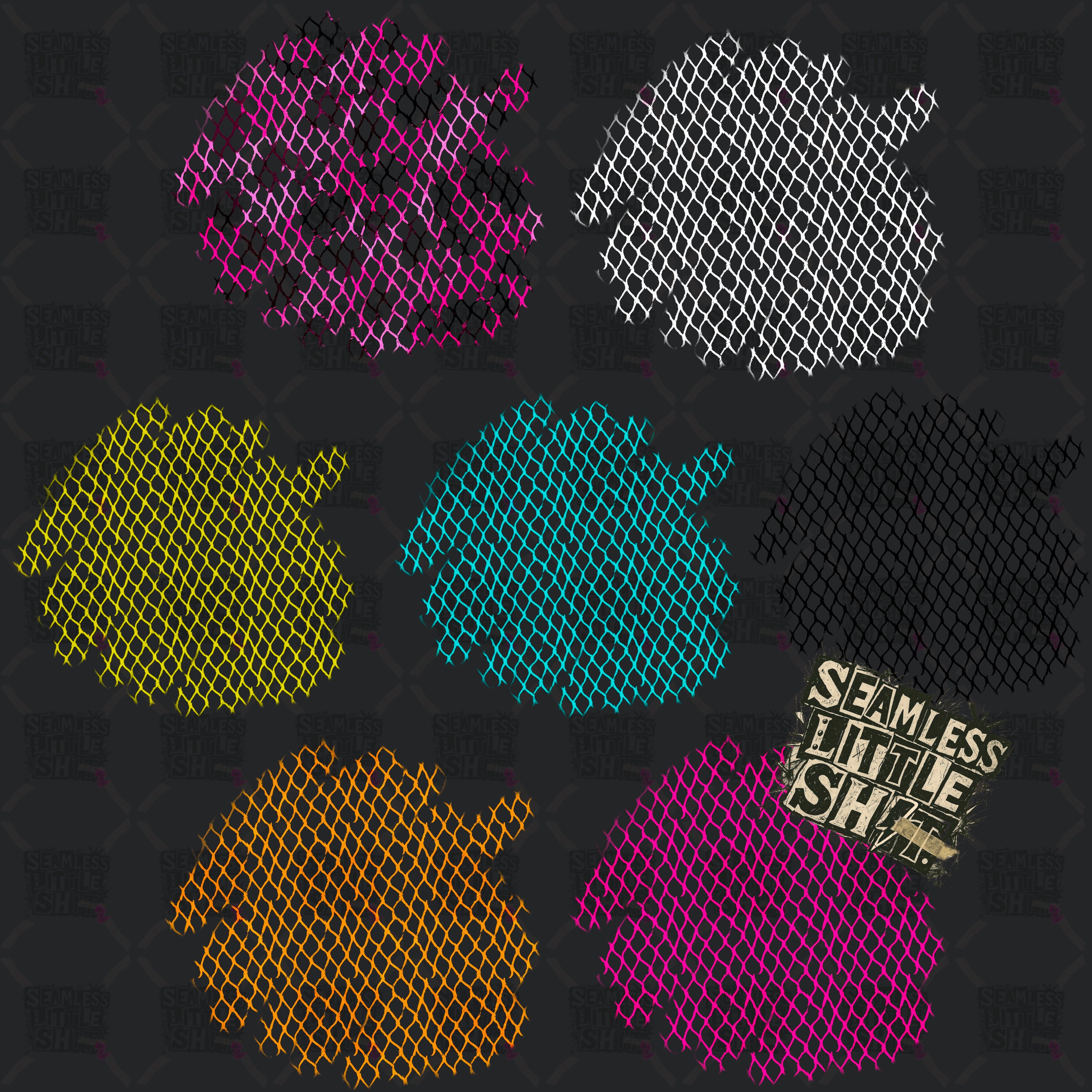 Distressed Fishnet: Set of 7 - Payhip