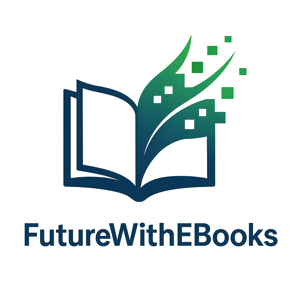 FutureWithEBooks official logo – Online store for self-improvement and business eBooks