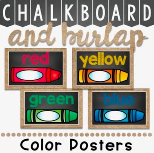 Chalkboard and Burlap Decor Bundle 800 pages