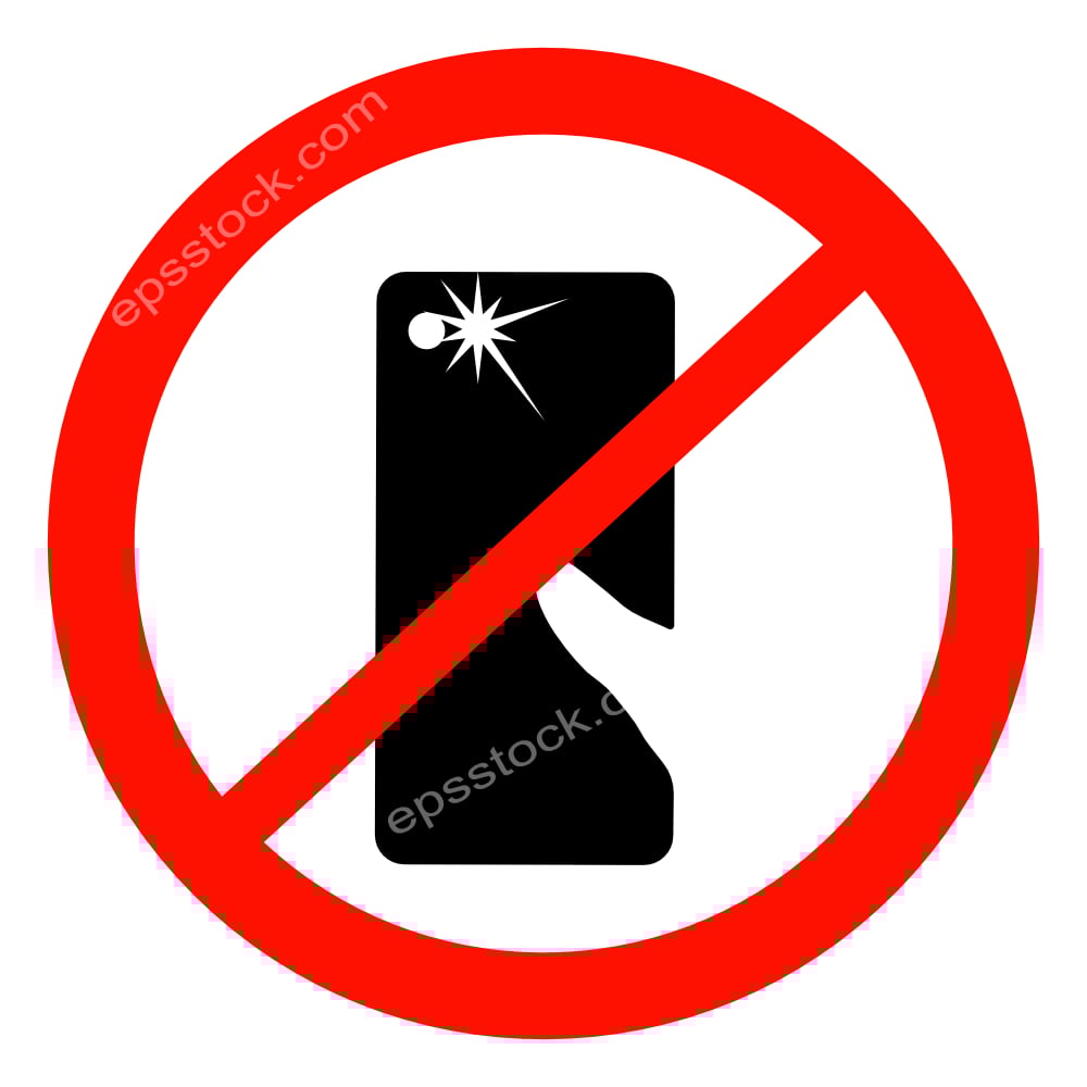 no selfies sign