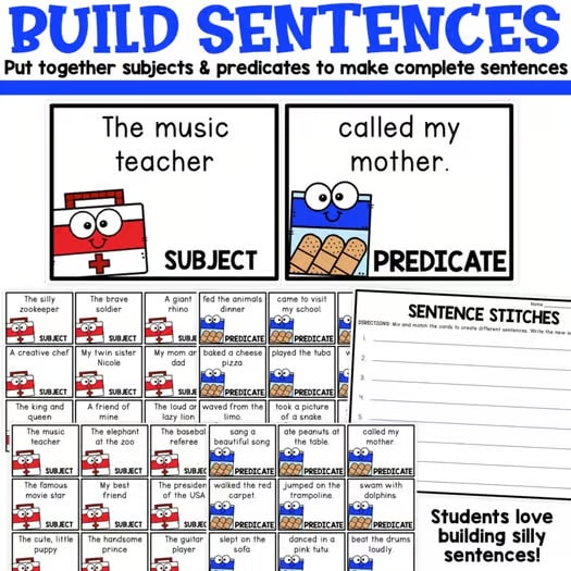 Writing Complete Sentences, Sentence Structure, Adding Details