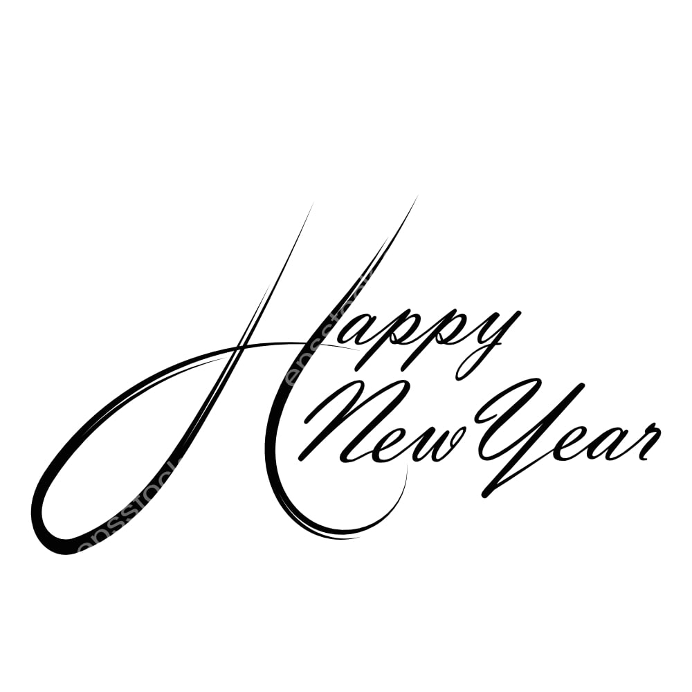 Happy New Year text