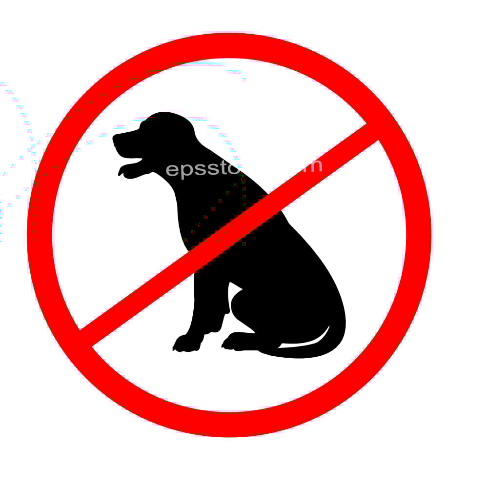 No dog sign