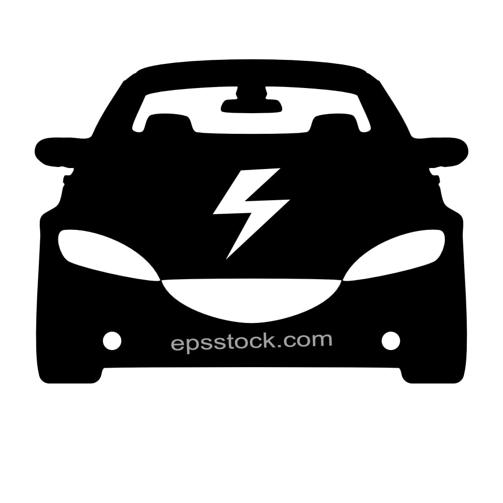 Electric car symbol