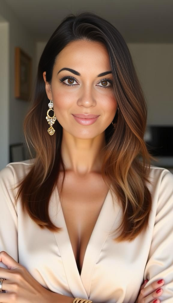 Elegant and sophisticated female wellness coach demonstrating personalized Face Yoga and Gua Sha techniques. Focused on reducing facial puffiness, smoothing wrinkles, and sculpting a radiant, harmonized face. Premium one-on-one consultation for natural facial rejuvenation and eye depuffing