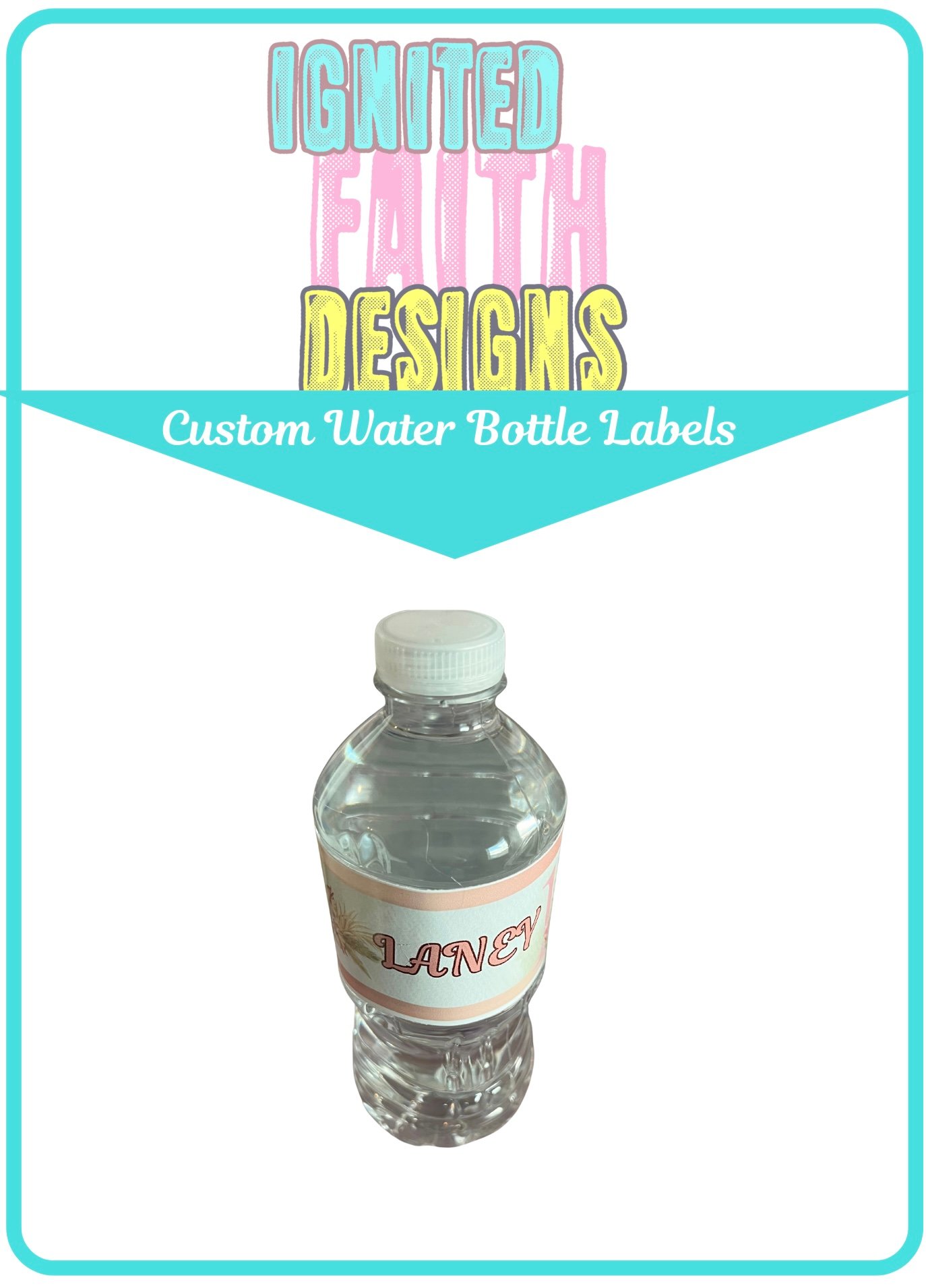 Water Bottle Custom Label ( label only ) - Payhip
