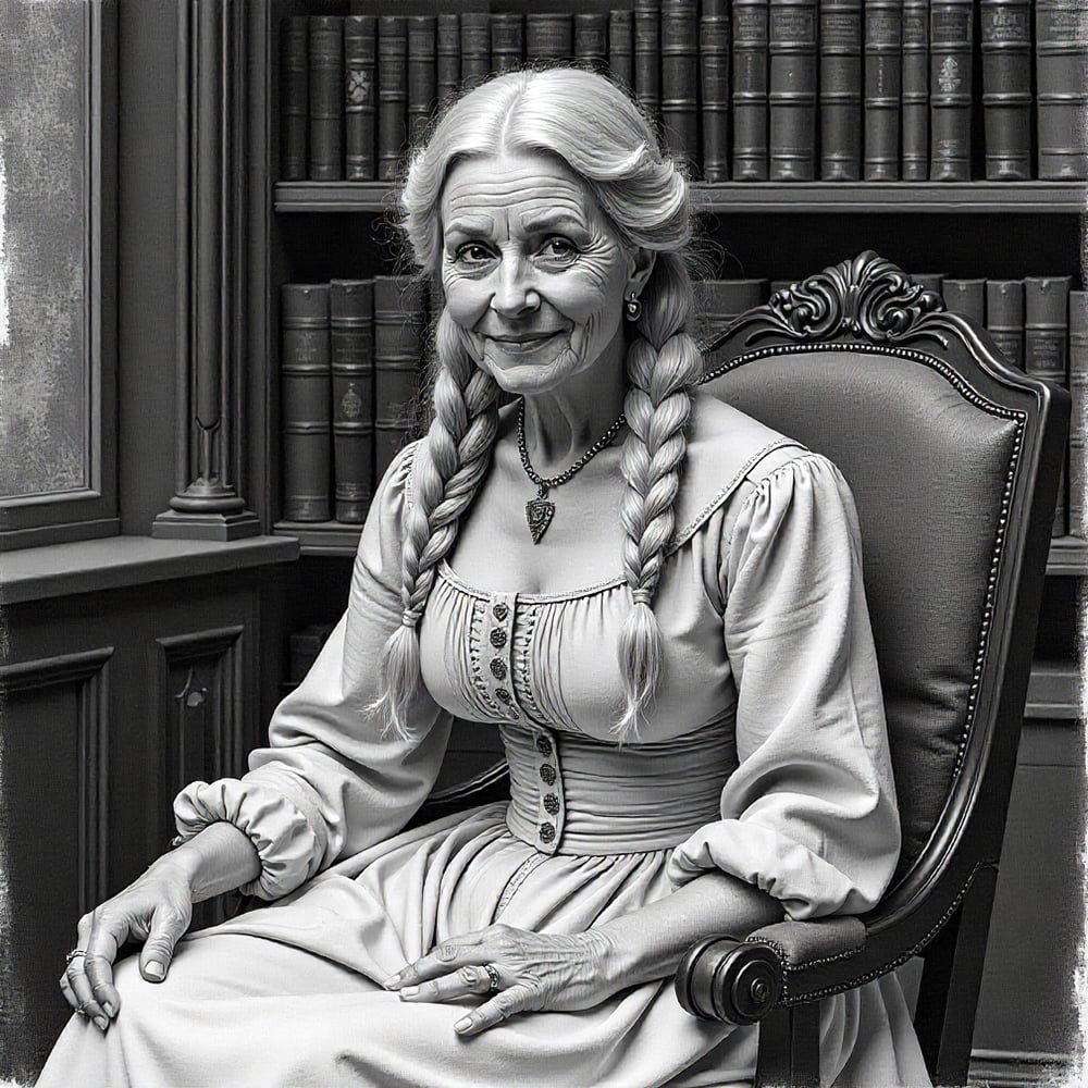 Realistic Woman Pencil Sketch