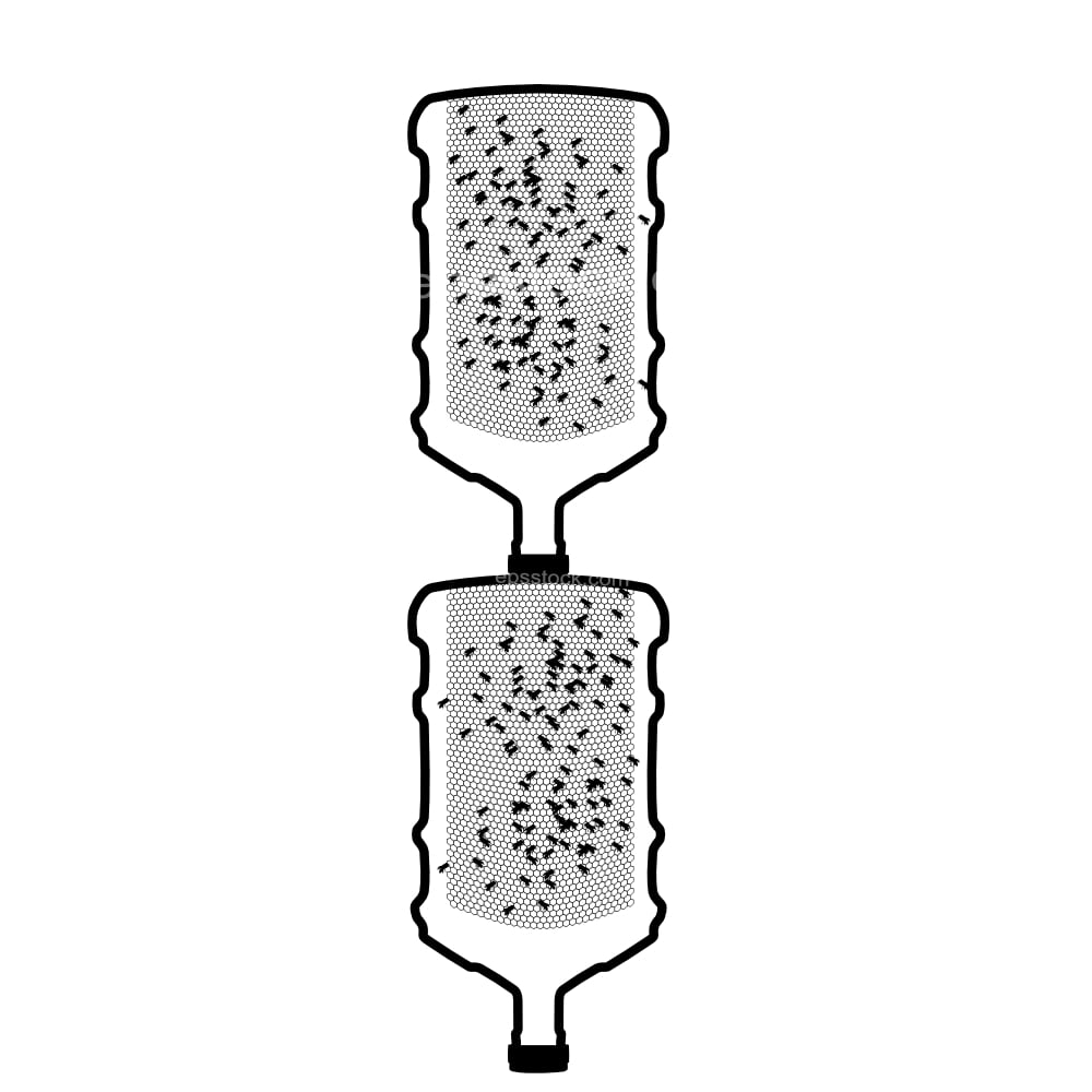 plastic bottle bee hive