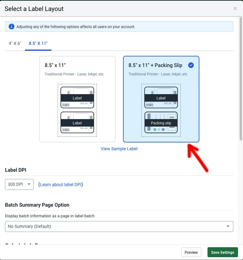 shipstation print label and packing slip together fix
