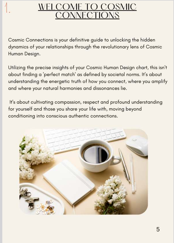 Page image for Cosmic Human Design Relationships Guide.