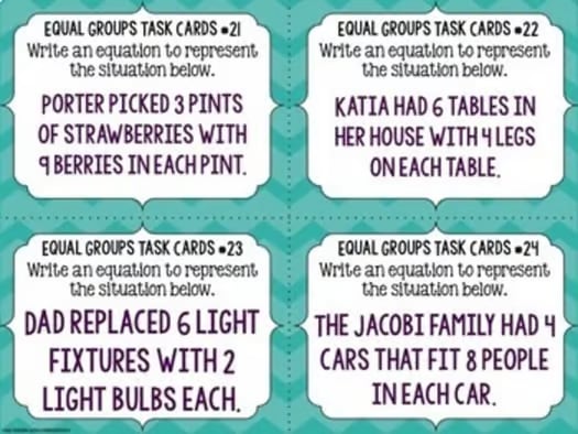 Multiplication Task Card Bundle