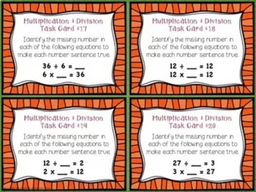 Multiplication Task Card Bundle