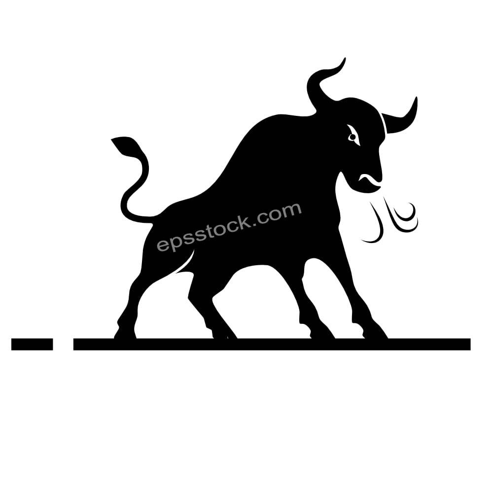 Angry bull symbol
