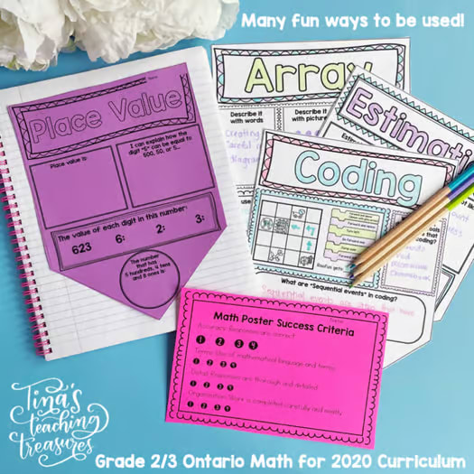 Math Terms Poster Bunting: Increasing Communication Skills in Math