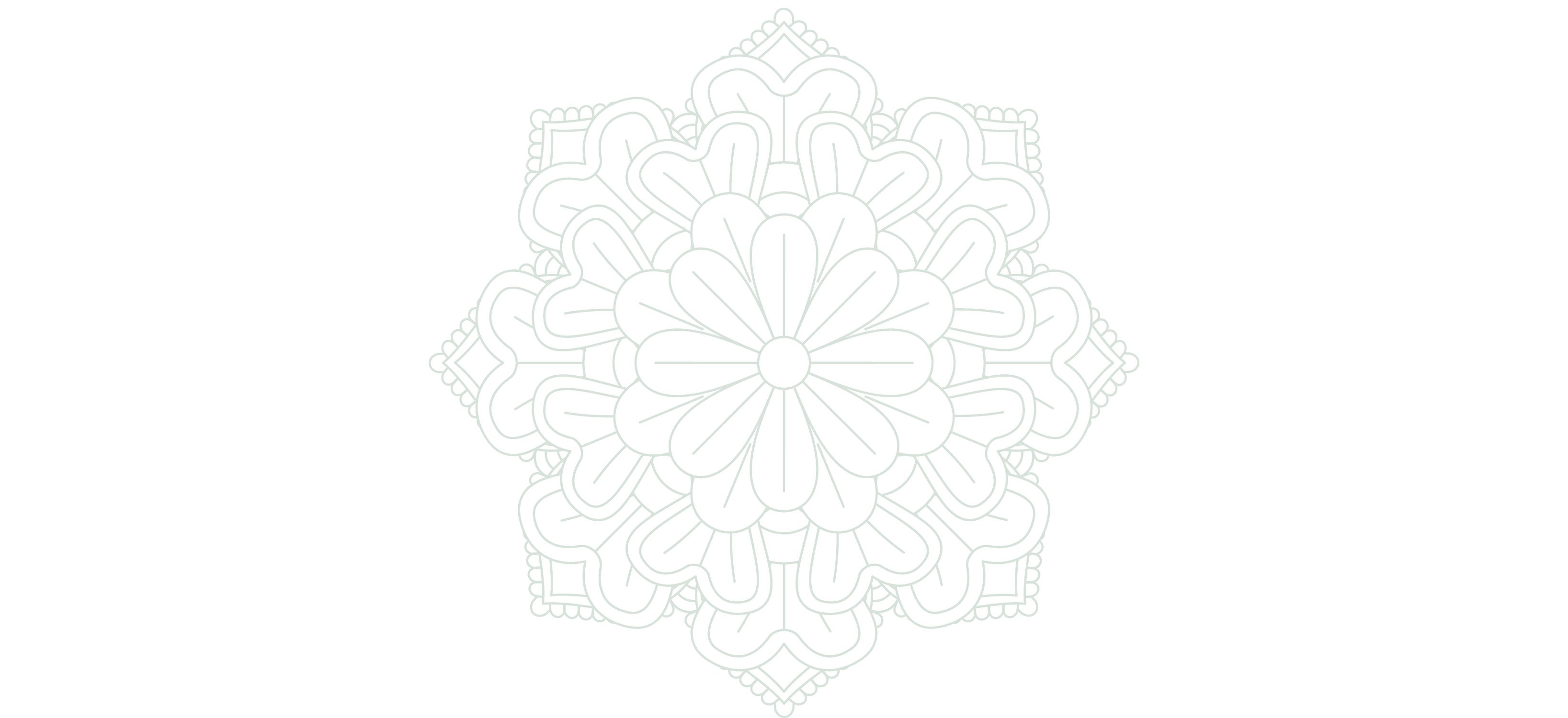 soft green mandala section background