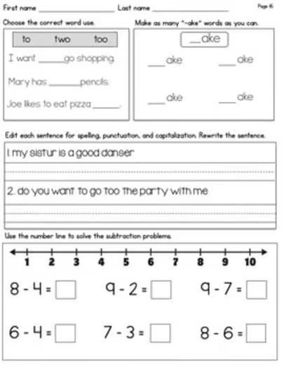 January Daily Skills Practice /Morning Work